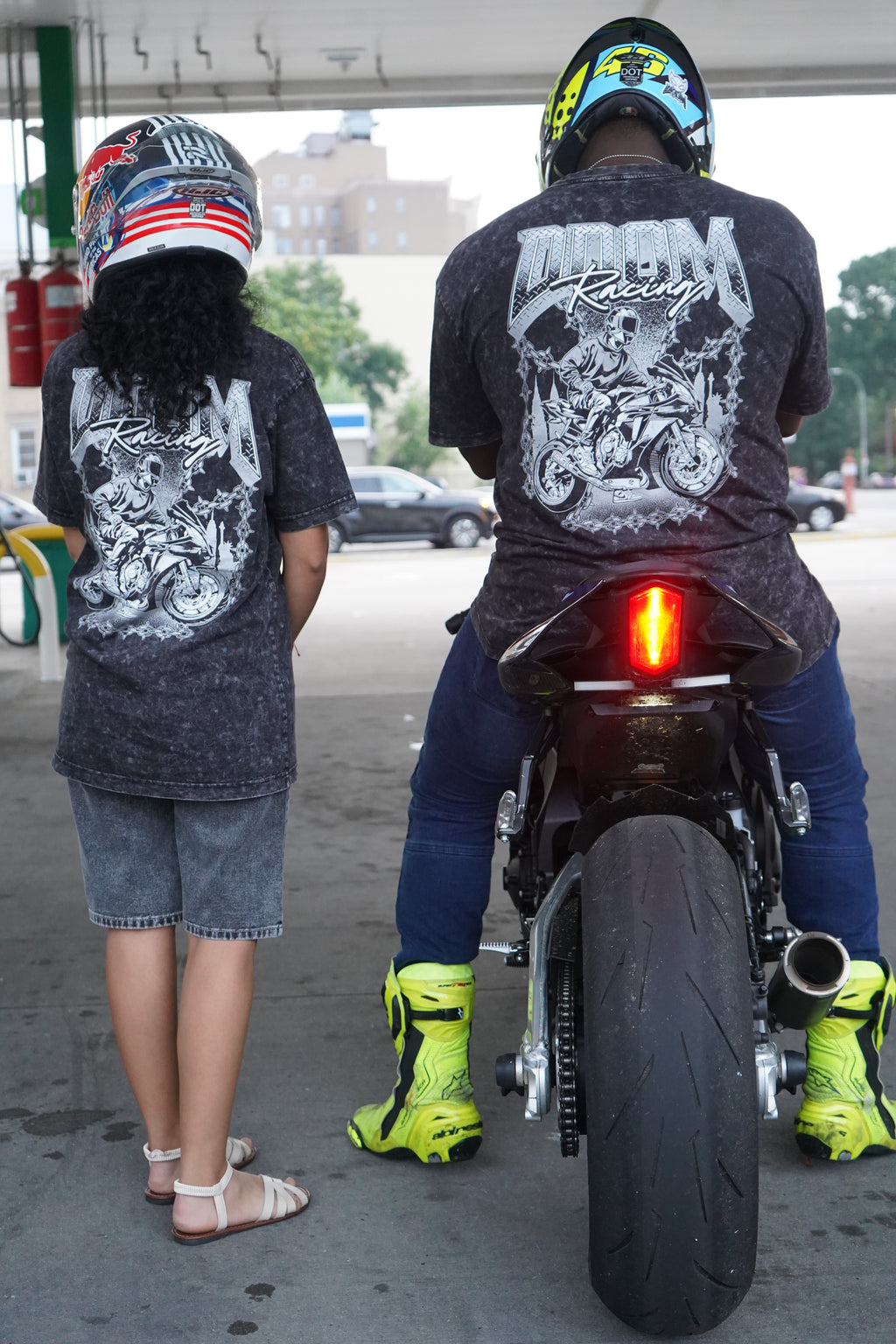 Doom Racing Acid Wash Tee